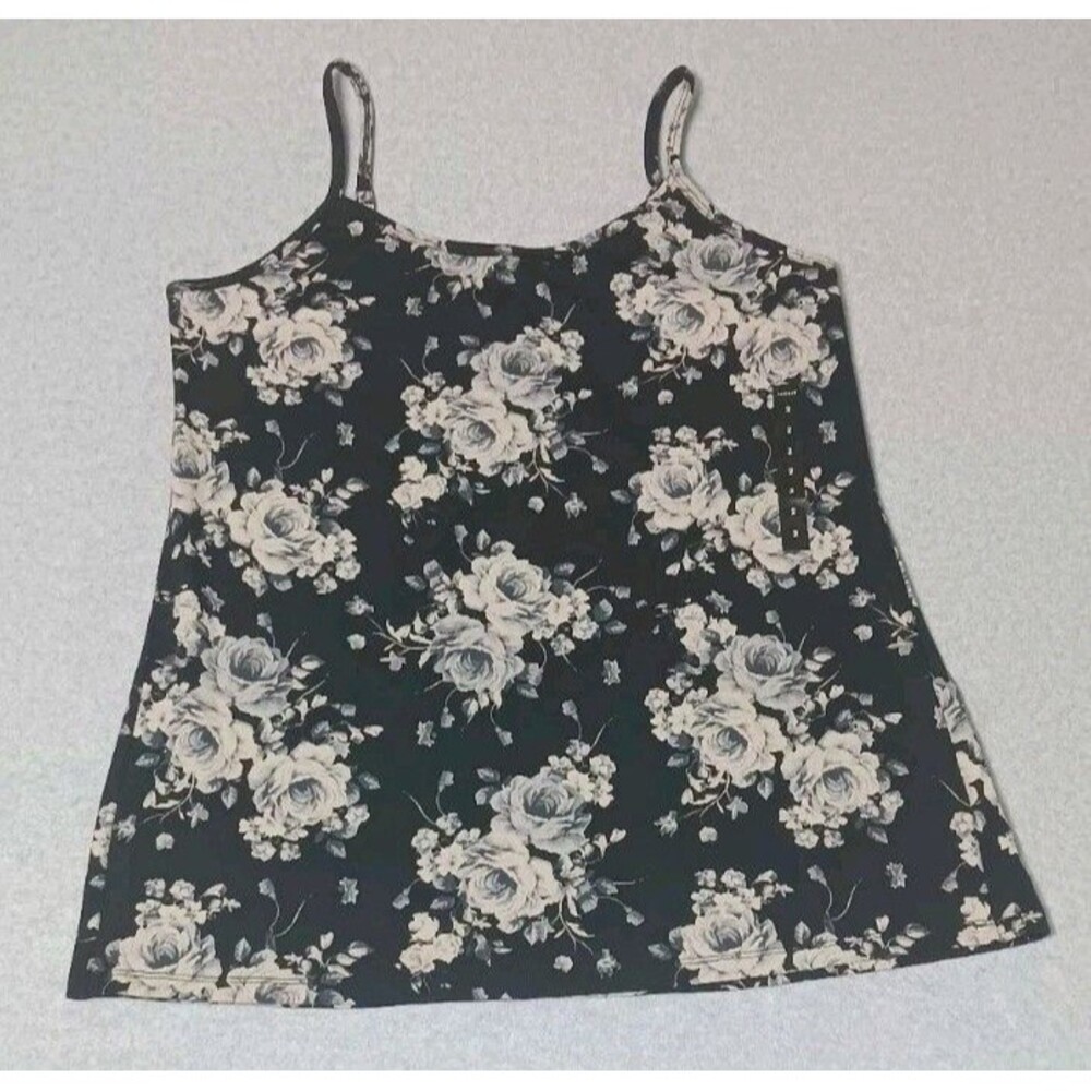 NWT! Torrid Fitted Foxy Cami Plus Size 2 Floral Spaghetti Strap Layering Casual